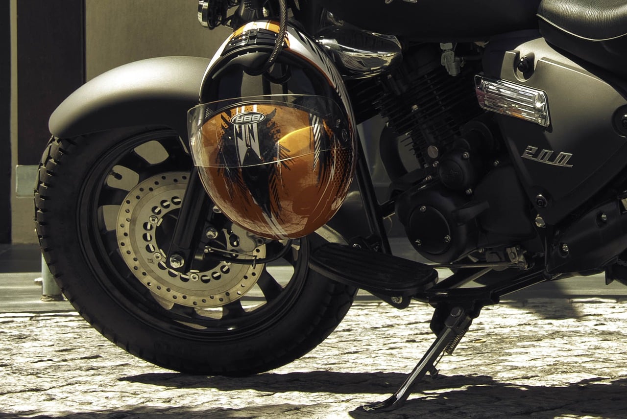 Motorradfahrer haben eine Helmpflicht