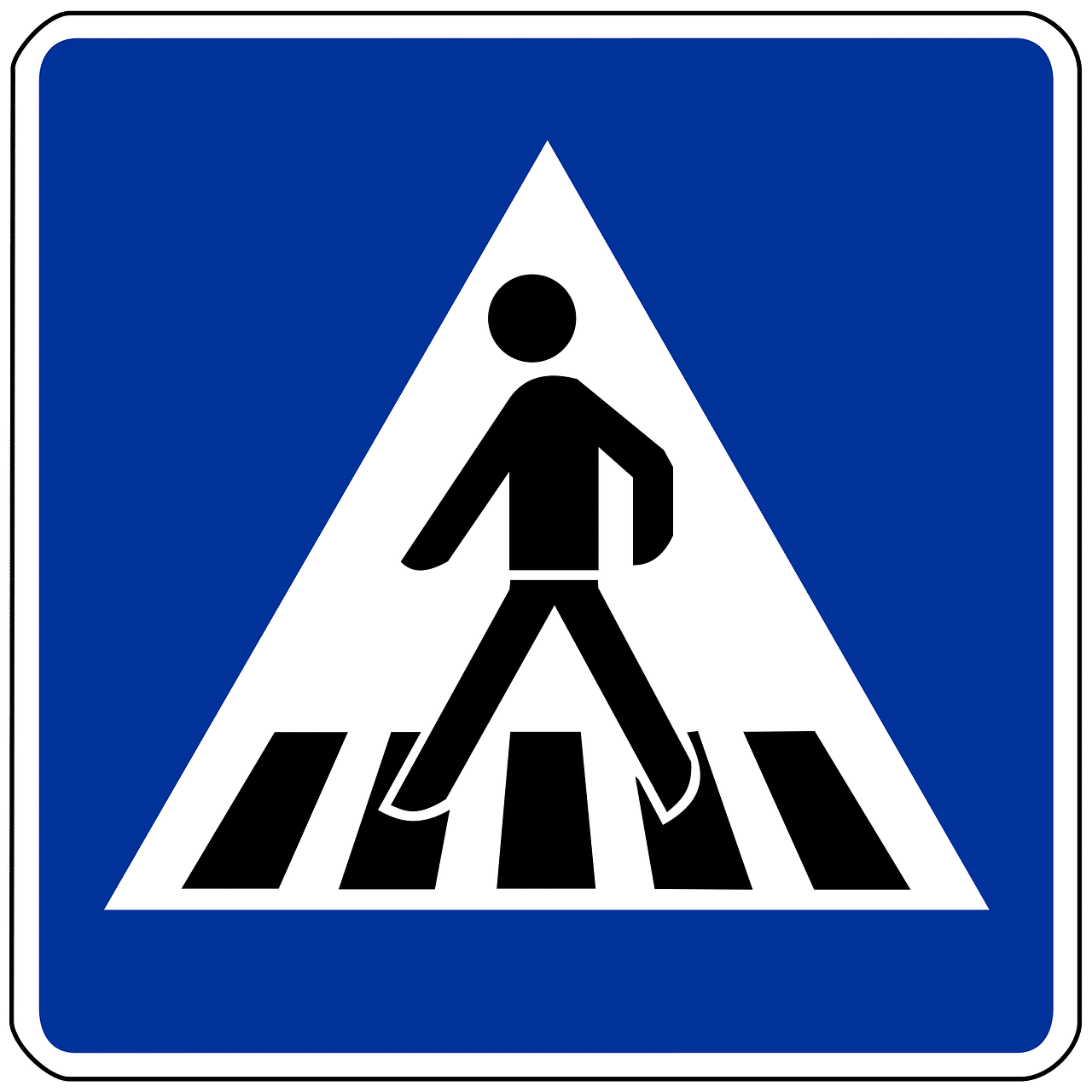 Verkehrszeichen Zebrastreifen