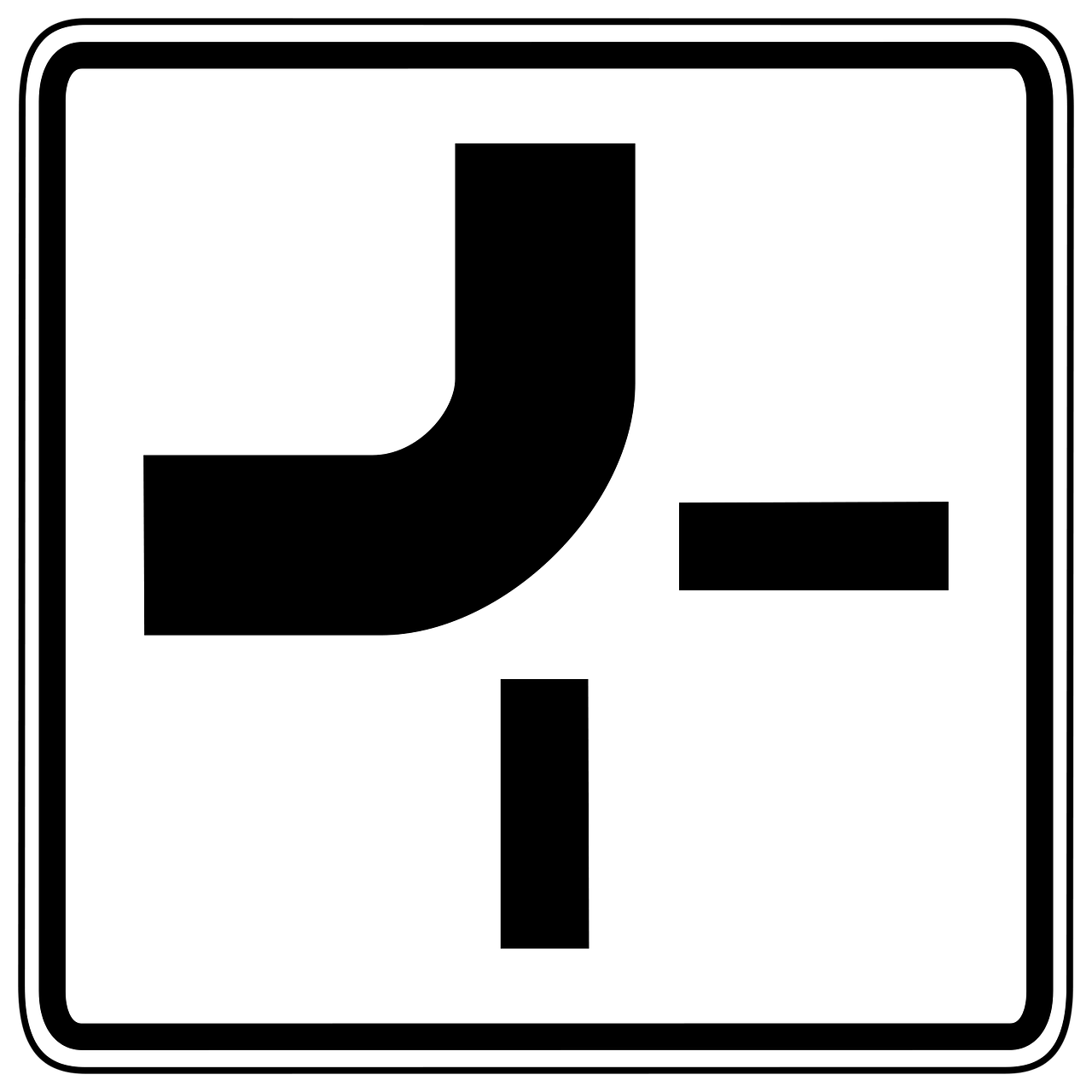 Abknickende Vorfahrtsstraße