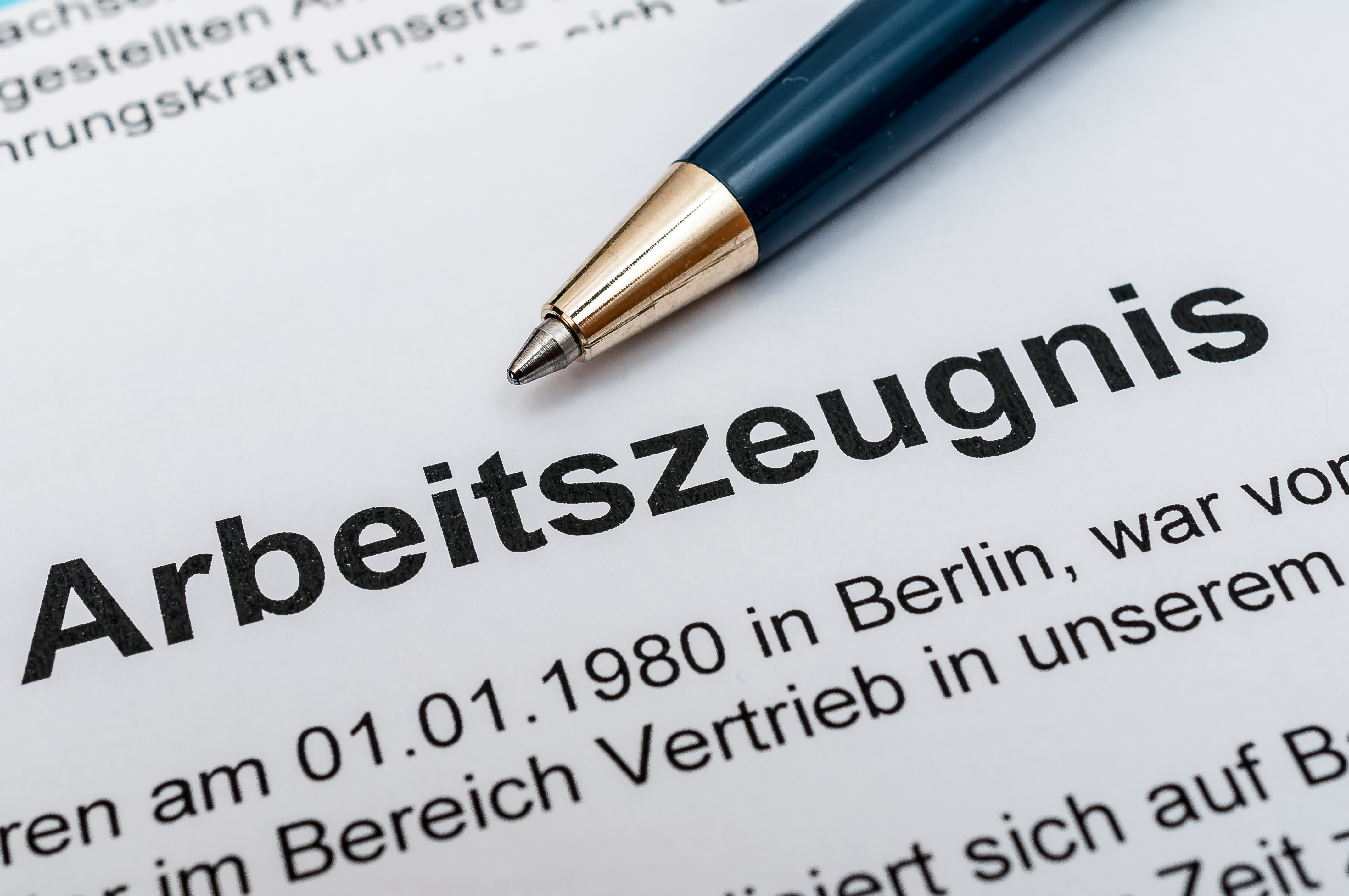 einfaches Arbeitszeugnis