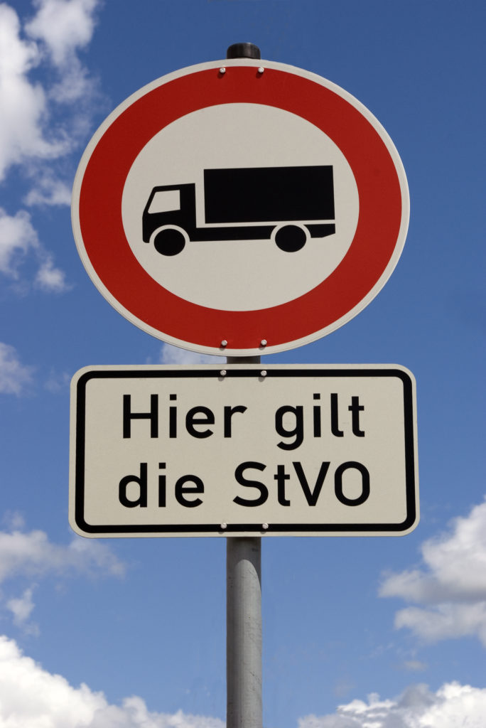 LKW Schild StVO Straßenverkehrs-Ordnung