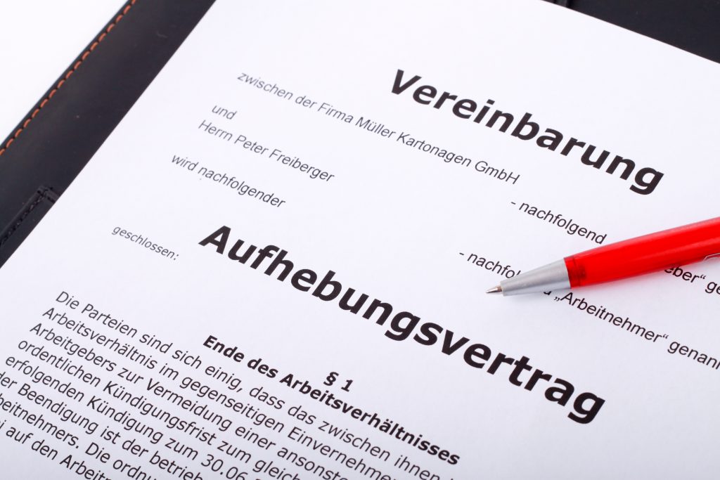 Aufhebungsvertrag Vor- und Nachteile