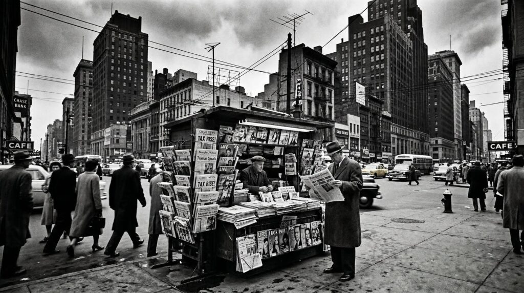 EU AI Act Unternehmen: Zeitungskiosk in New York – Kanzlei VON RÜDEN | HEYSE