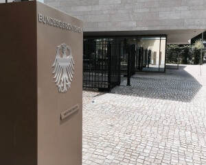 Eingangsbereich am Bundesgerichtshof. Die Revision der Sparkasse wird zurückgewiesen.